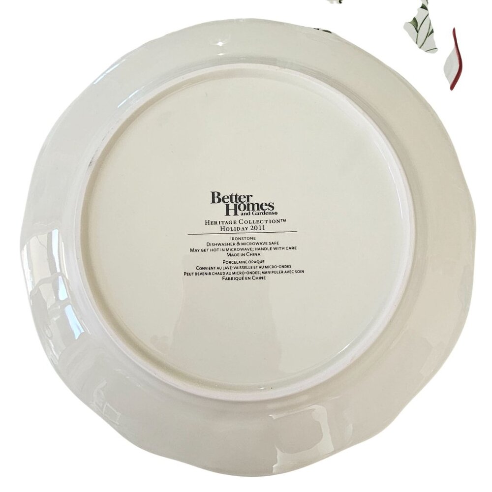 3 Better Homes Heritage Salad Plate 8.5" stoneware dishwasher microwave safe - Picture 5 of 8